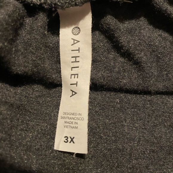 Athleta 3x Heather grey release Yoga pants - Picture 3 of 7